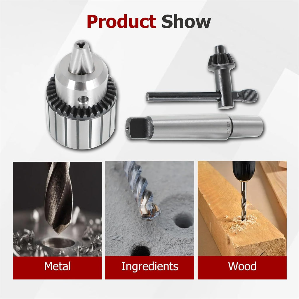 findmall JT3 Drill Chuck 3/16 Inch - 3/4 Inch Drill Press Chuck