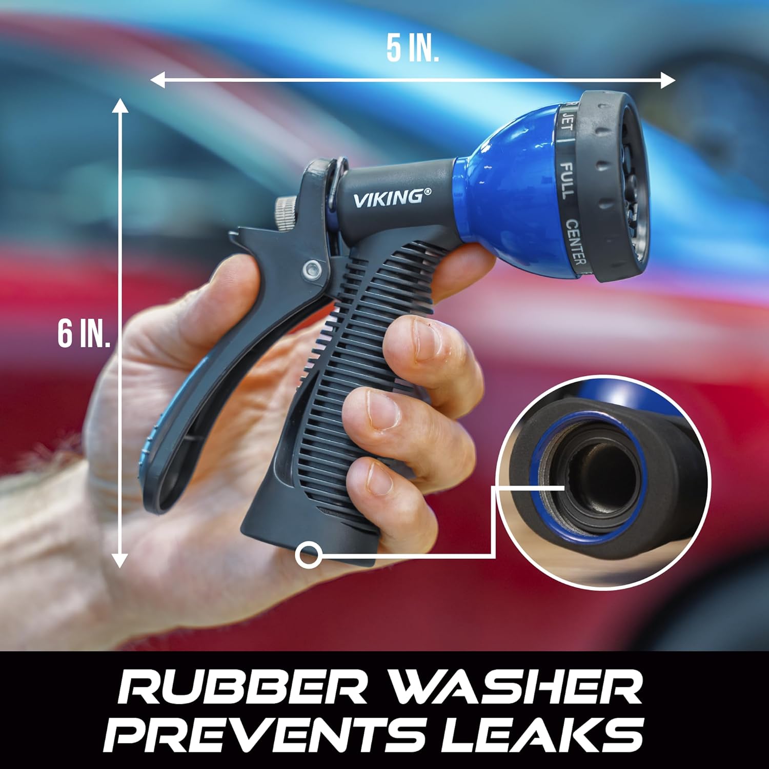Hose Nozzle, Garden Hose Nozzle with 8 Spray Patterns, Adjustable and Heavy Duty for Washing Car, Watering Plants