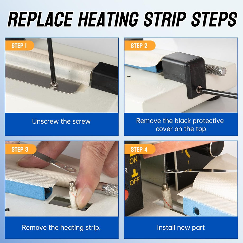 Impulse Sealer Heat Wire Element Strip - 30in Sealing Replacement Heating Wires for Sealing Machines (Sealing width :