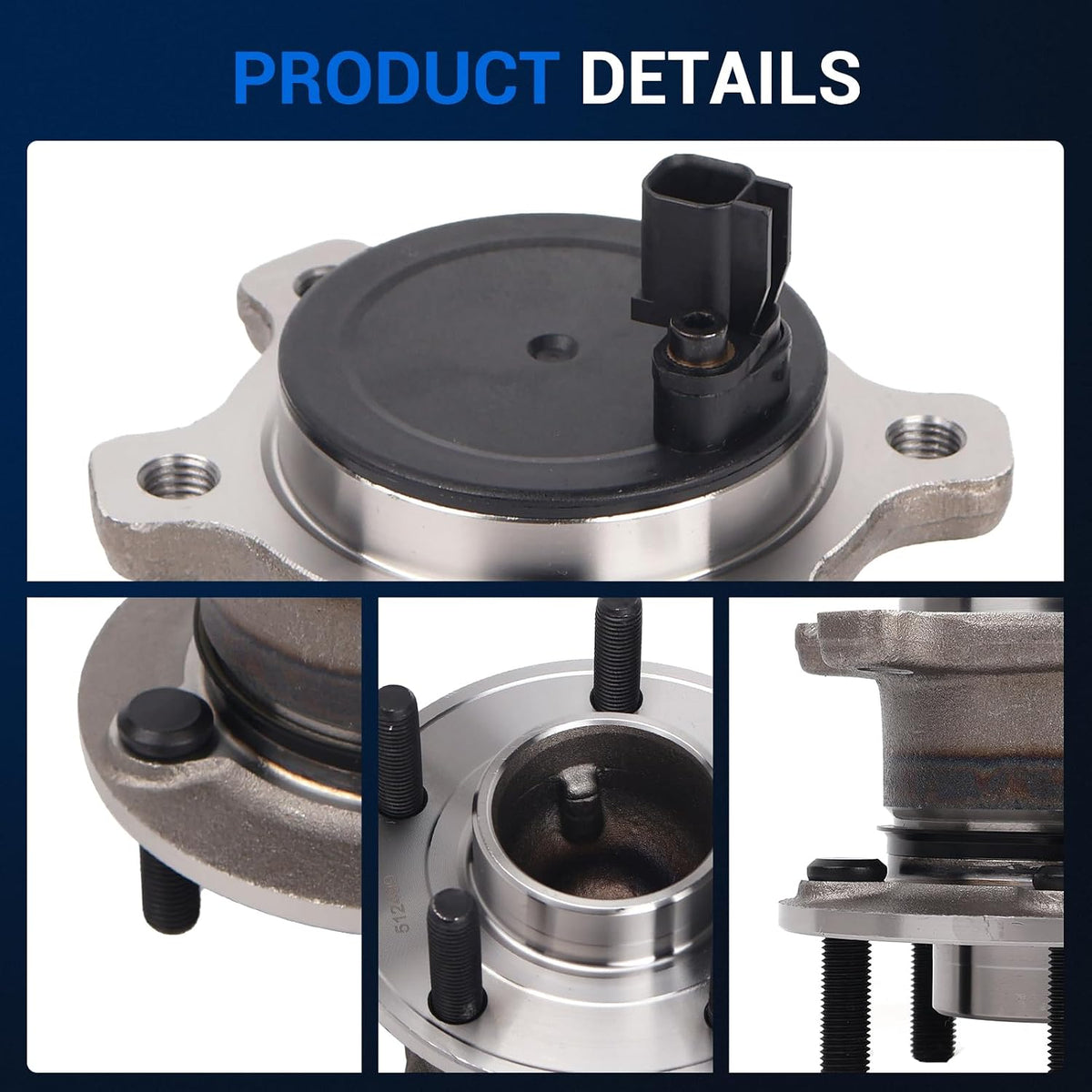 Autoround 512499 Rear Wheel Hub Assembly Fits Ford Escape 2013-2019