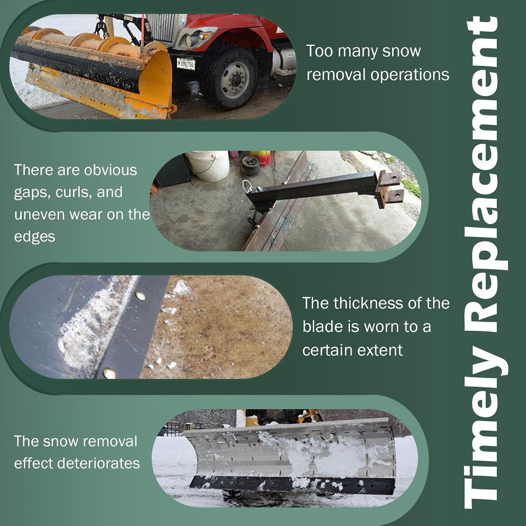 Heavy Duty Snow Plow Blade Edge Compatible with John Deere Sub-Compact Tractors Replaces M120139 (48 inch)