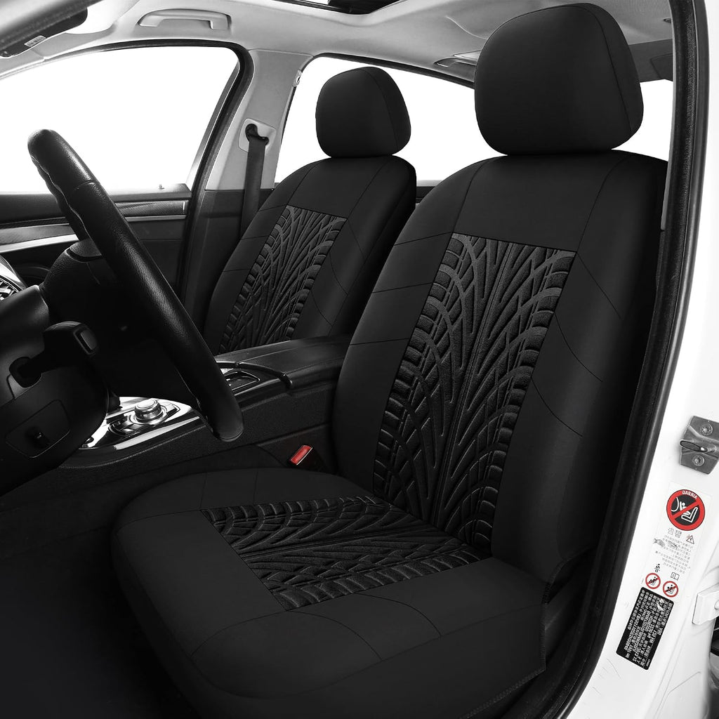 Car Seat Covers Full Set, Washable and Breathable Premium Cloth Automotive Vehicle Seat Cover for Car Interior