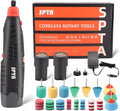 Cordless Rotary Tool, SPTA Powerful Mini Detail Polisher Kit, 36Pcs 12V Li-ion Battery 5,000-25,000 RPM Micro Auto