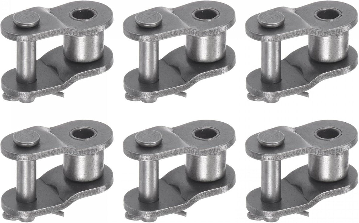 uxcell 6Pcs #50 Chain Offset Half Link Roller, 5/8" Pitch Carbon Steel