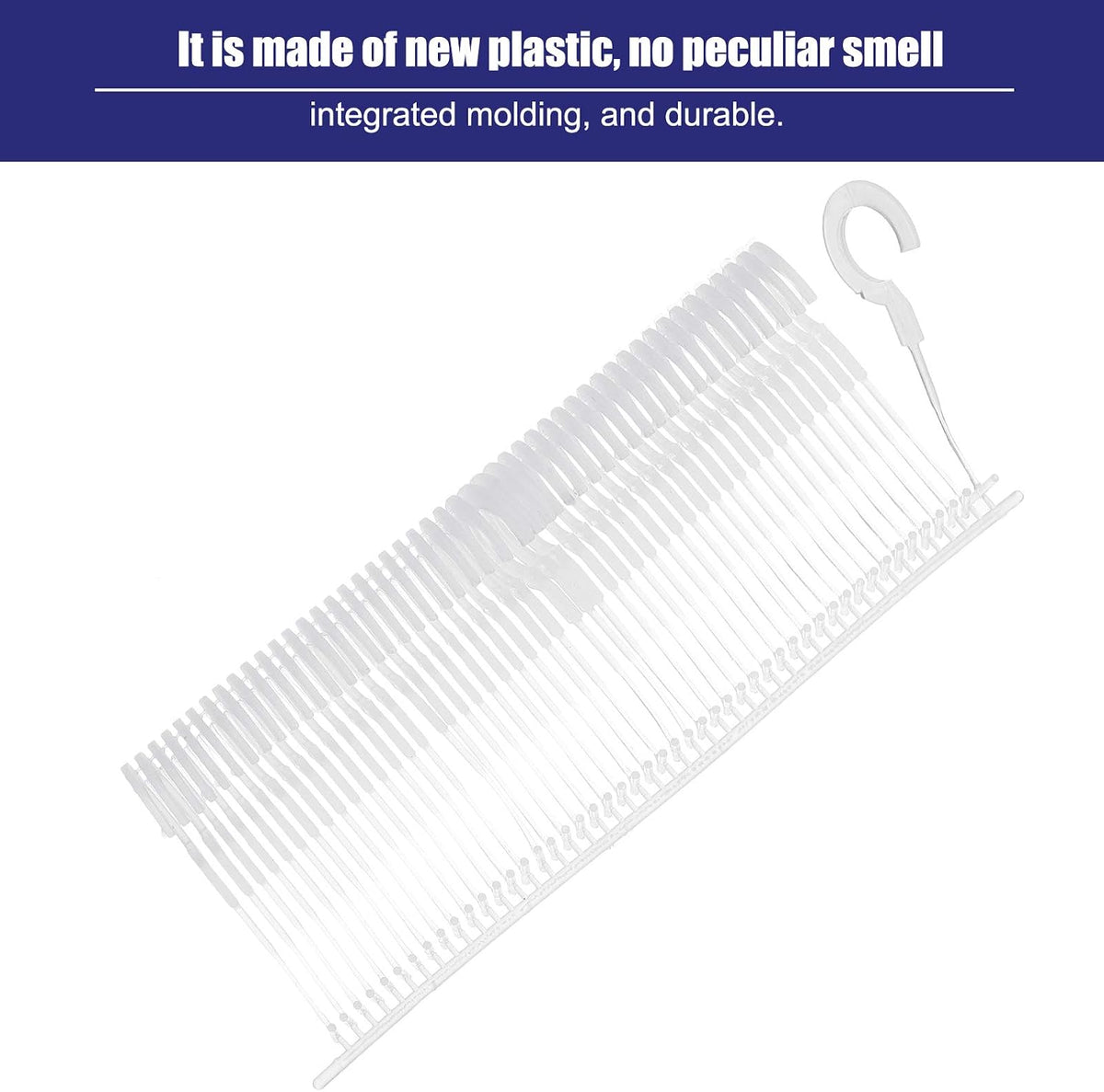 1500 Pieces Plastic J Hook Tag Fastener Bulk Tag Gun Refills, 3 Size