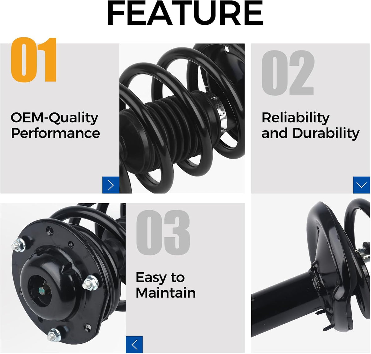 PAROD Front Shock Absorber Strut Replace for 172199 172200