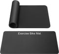 Non-Slip Mat Compatible with Peloton Bike, Concept 2 Rowing Machine | 2PCS Exercise Bike Mat, Protects for Hardwood
