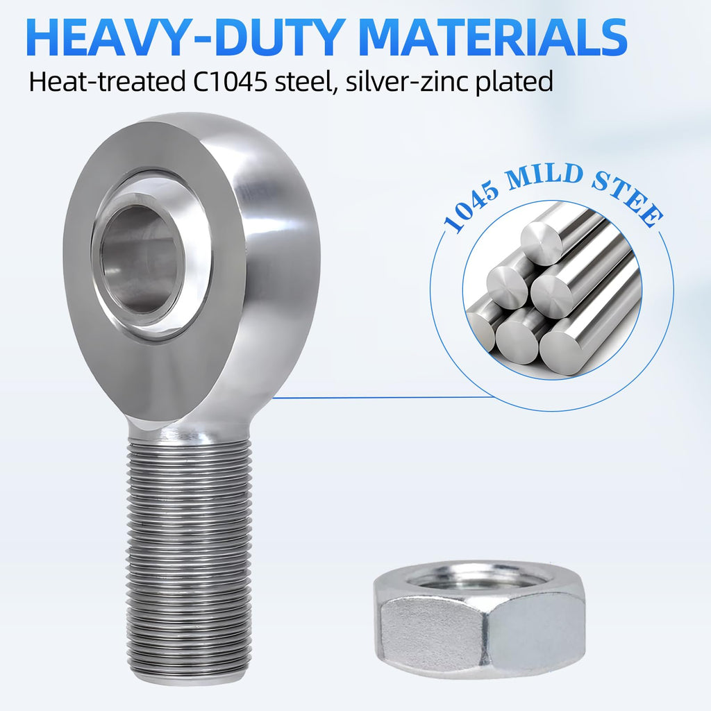 YIFUOK 3/8"-24 Rod End Bearing, RH Thread Heim Joint Kit