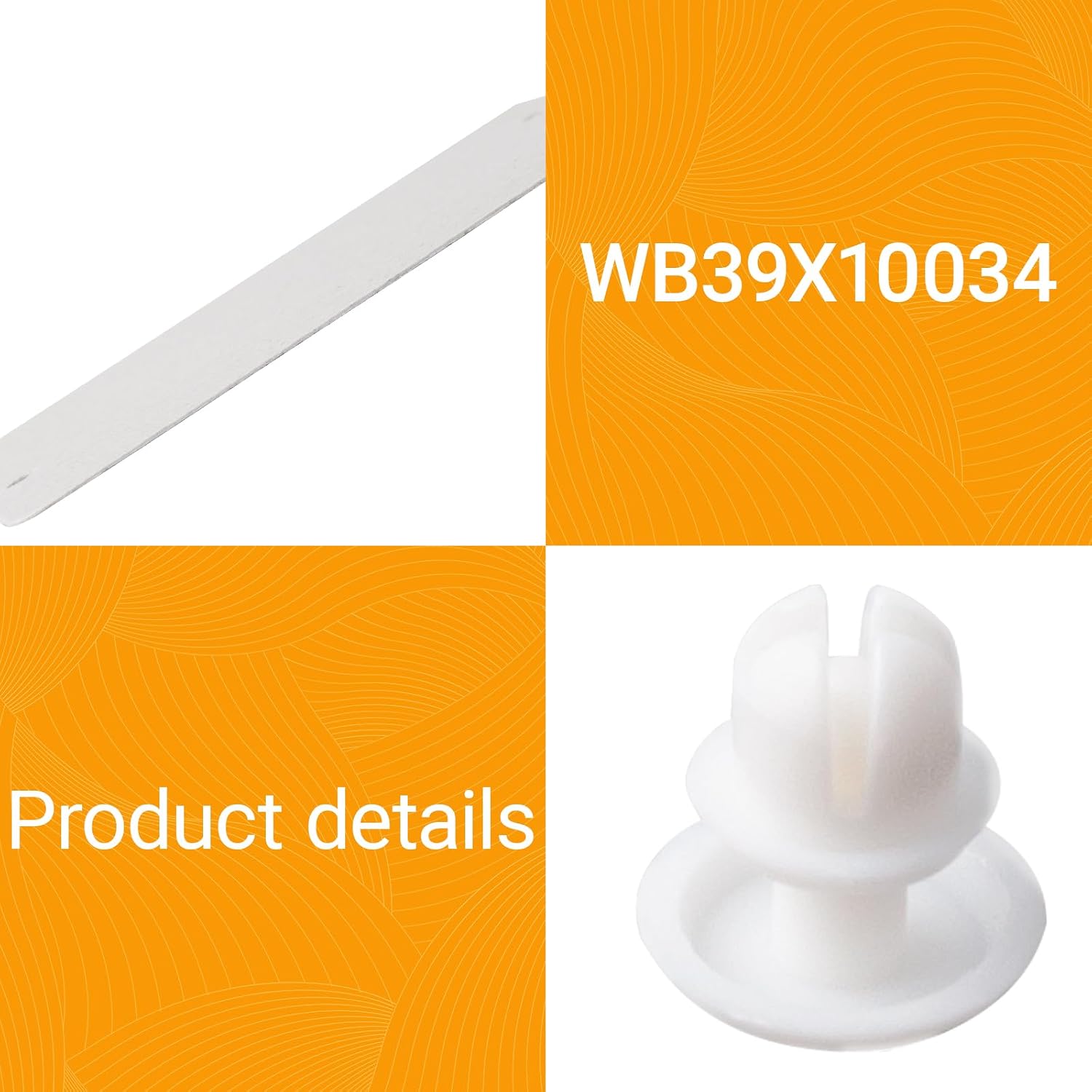 WB39X10034 262100100006 Microwave Waveguide Cover (2-Pack) for GE Microwave | 3-7/8" x 4-1/4" Mica Plate