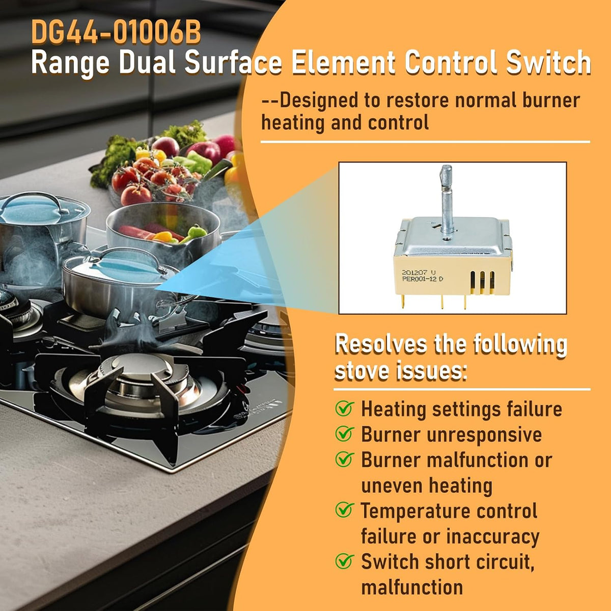 DG44-01006B PER001-12 D Range Dual Surface Element Control Switch