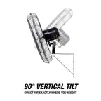 30 Inch Oscillating Wall Mount Fan 7500CFM Industrial Construction