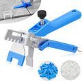Tile Leveling System 1/8 Inch with Tile Plier, 500pcs Tile Leveler Spacers Clips and 100pcs Reusable Wedges for