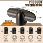 8 Pack Universal Tee Crank Casement Window Handles, Satin Bronze