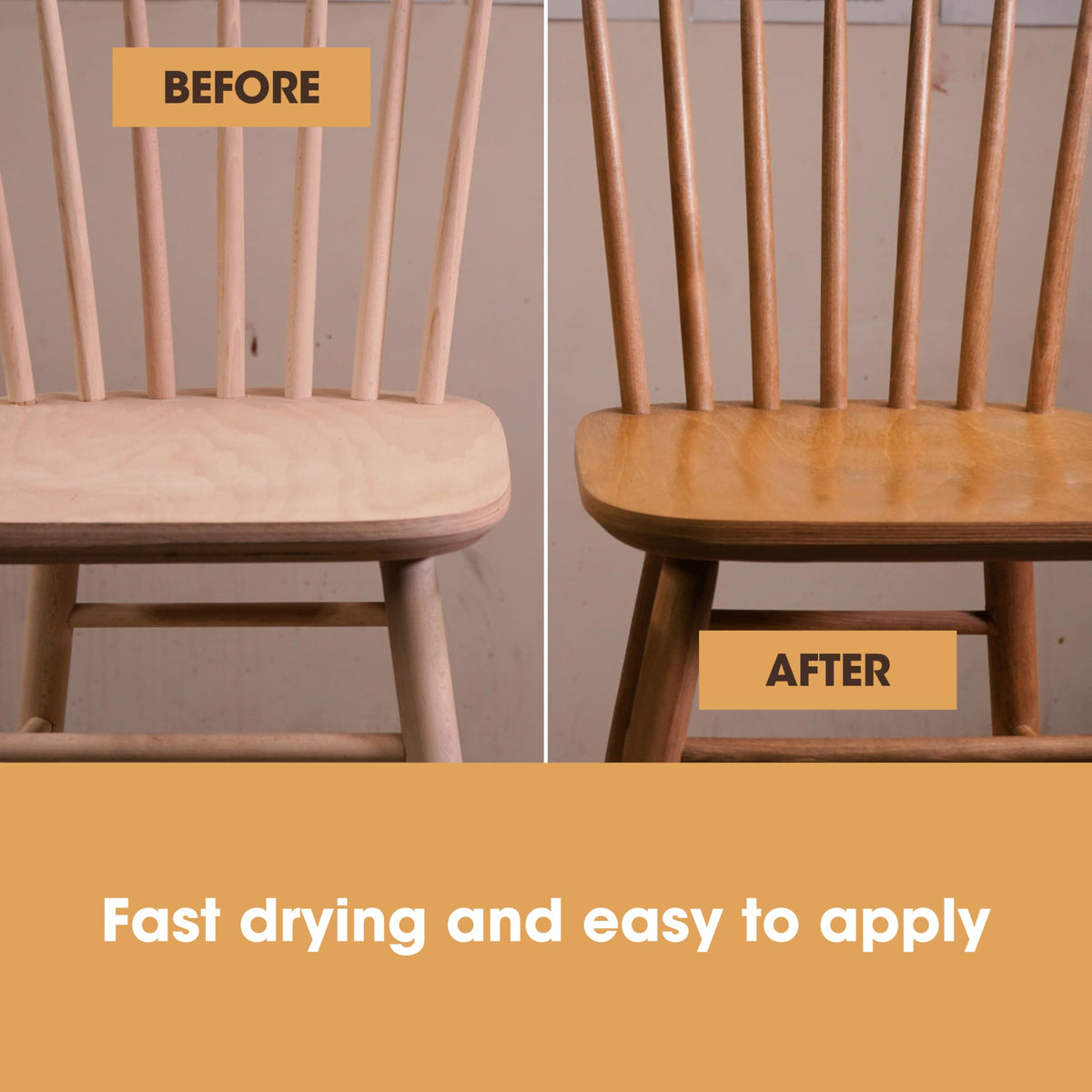 Wood Stain, Water-Based & Fast Drying, Walnut