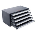Drill Bit Dispenser Cabinet, Five-Drawer Drill Bit Dispenser, 60-Compartment Drill Bit Organizer Cabinet, Drill