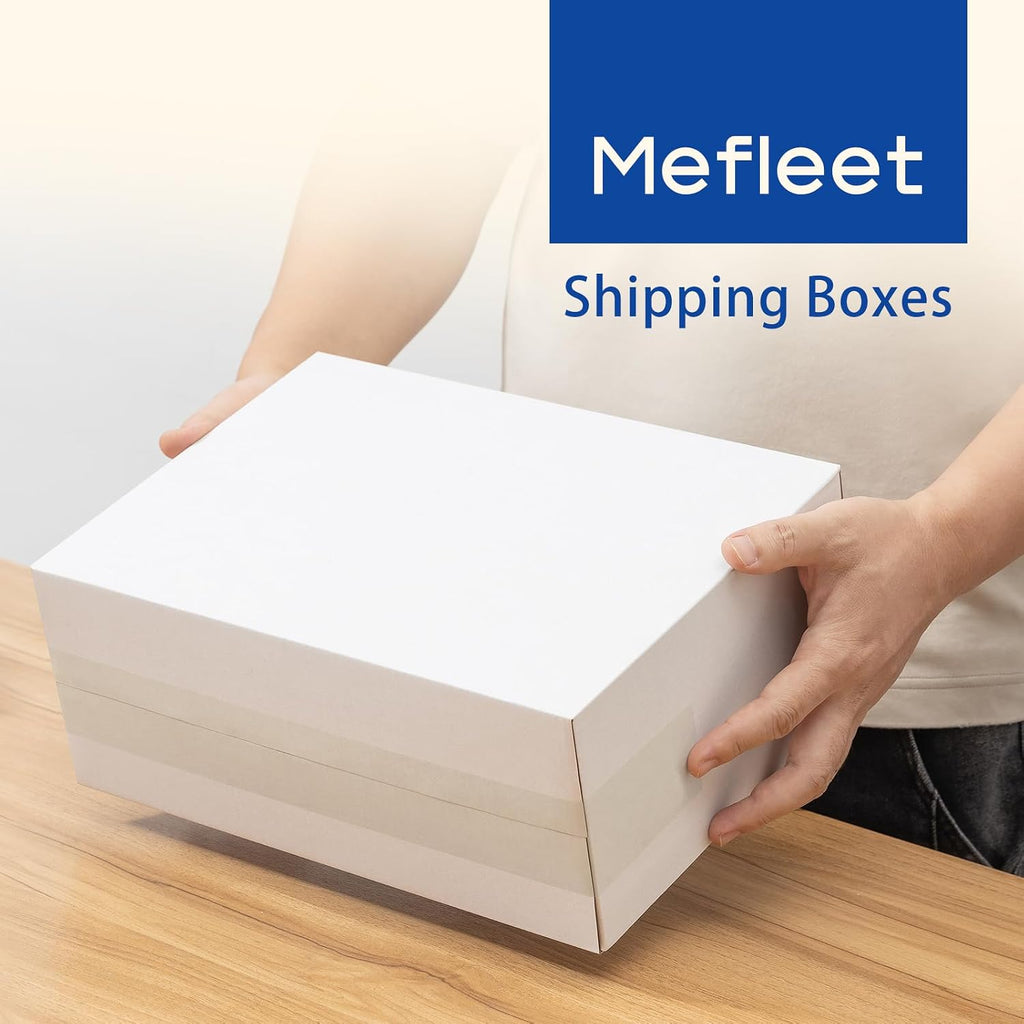 12x5x9" Shipping Boxes 50 Pack Corrugated Cardboard Box White
