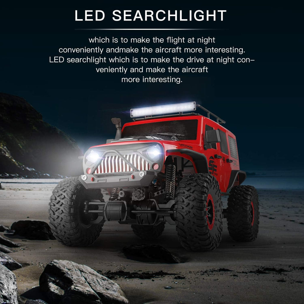 WLtoys 104311 RC Car, 1/10 Scale 4WD 2.4Ghz Remote Control Car, Brushed Motor Off-Road Crawler Car RTR for and Adults