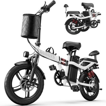 Folding Electric Bike for Adults, 750W Peak Motor, Up to 45Miles EBike