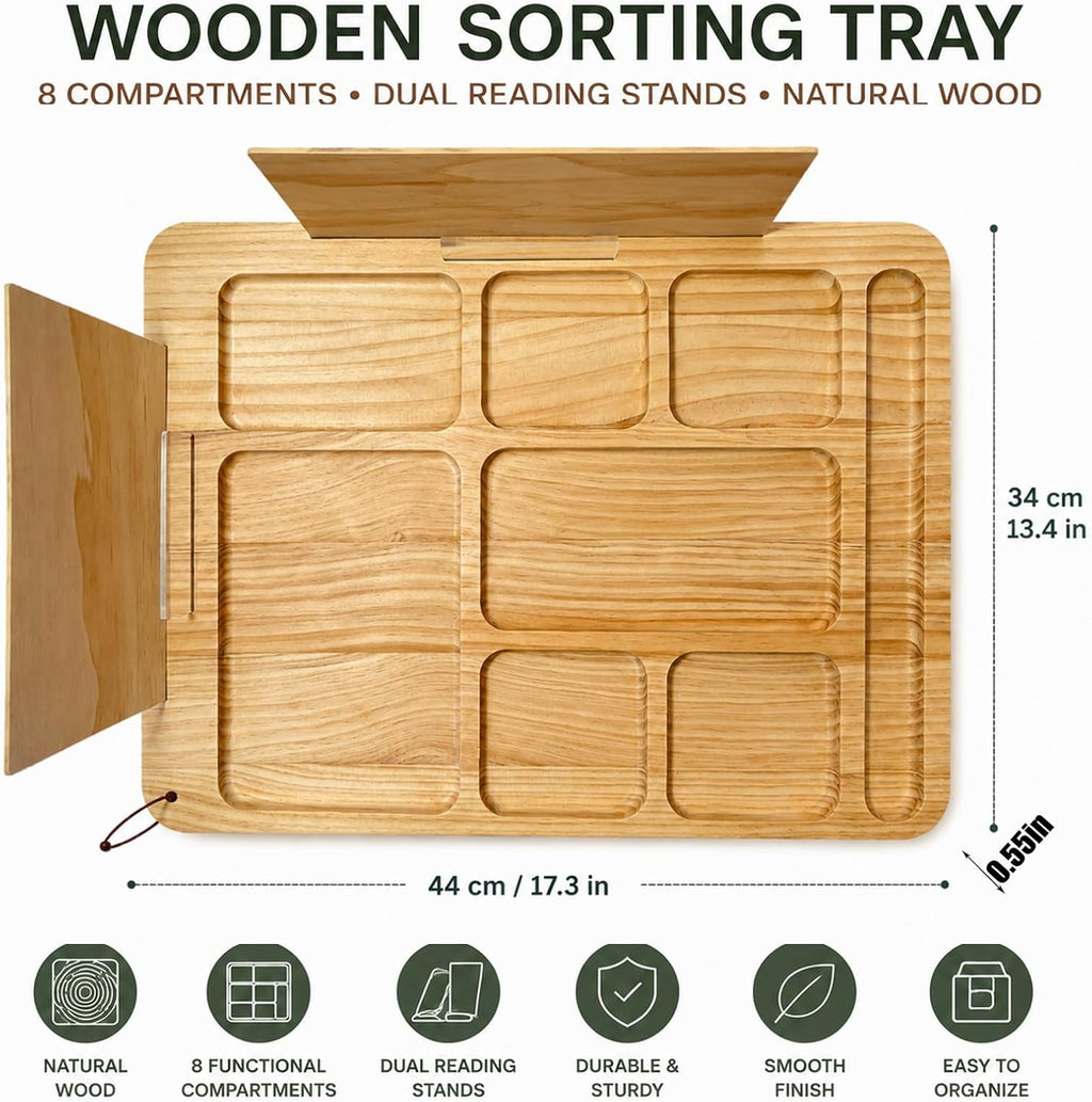 Large Building Baseplate Table Tray with Dual lnstruction Holder