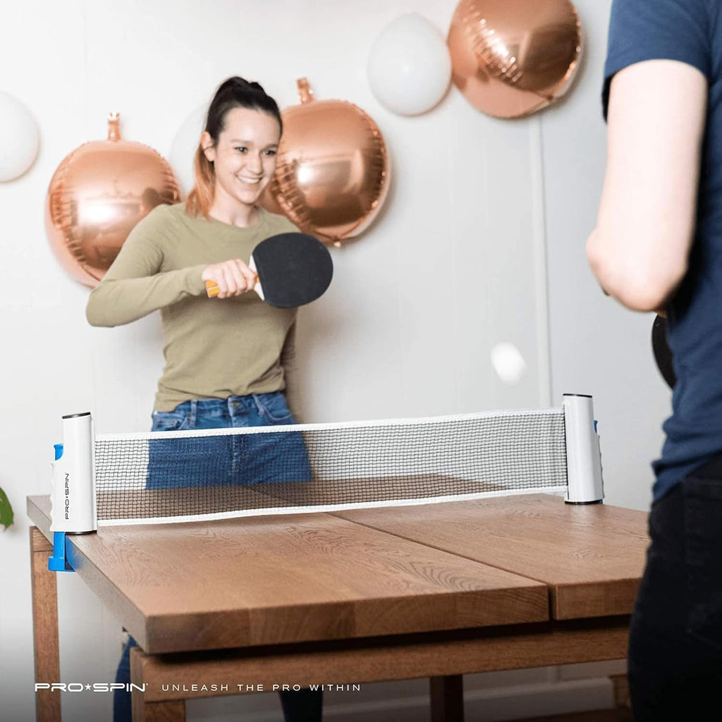 Retractable Ping Pong Net – 72" Table Tennis Net with Clamps | Portable Ping Pong Net for Any Table | Includes Custom