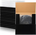 10 Sets 12.6 x 12.6 x 1" Vinyl Record Shipping Boxes, Black