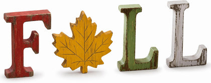 Fall Decorations for Home Thanksgiving Signs 4 Pcs Wooden Table Sign Vintage Farmhouse Fall Centerpieces for Tables