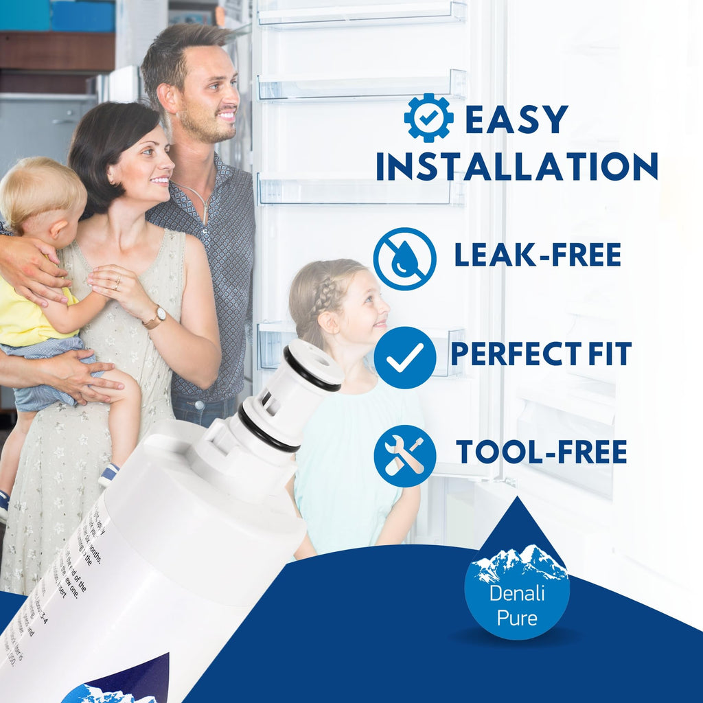 2-Pack Replacement for Whirlpool ED5GHEXNQ00 Refrigerator Water Filter