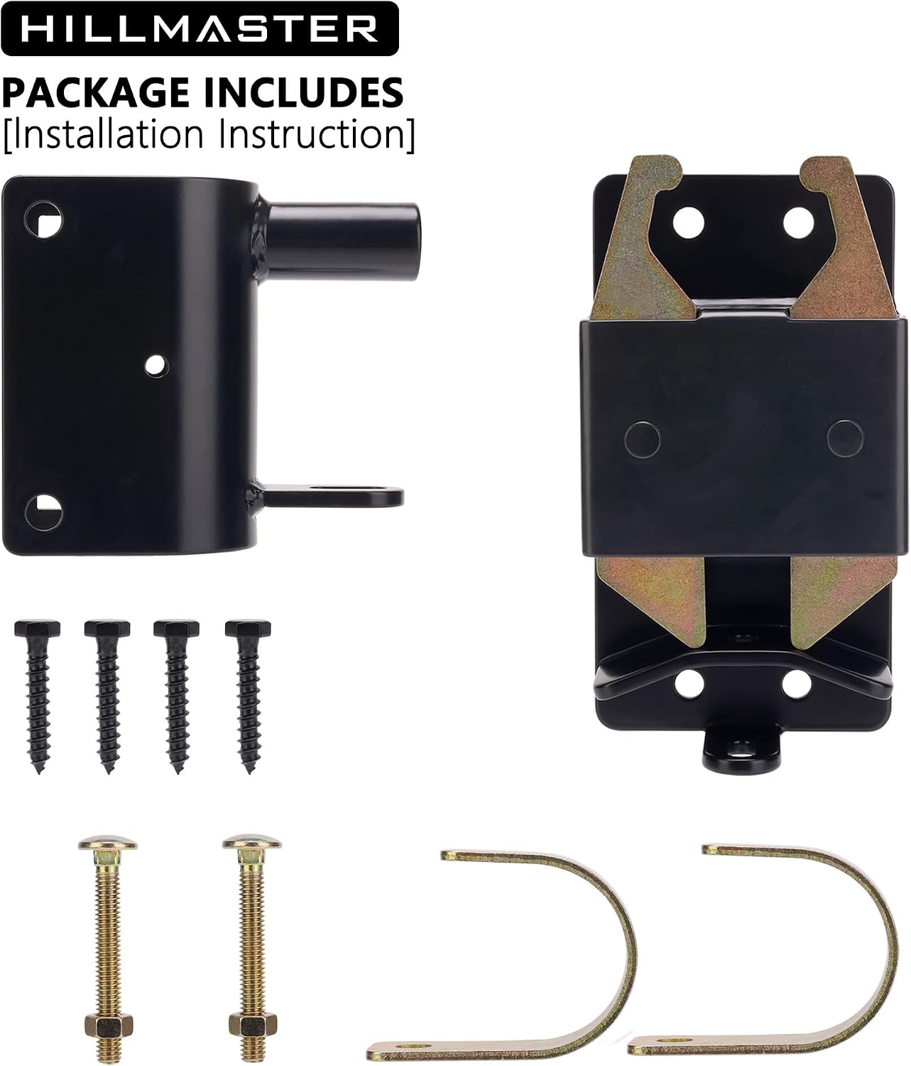 Heavy Duty 2 Way Farm Gate Latch, Two Way Fence Gate Latch for Metal Gates Livestock Cattle Gate Latches Gate
