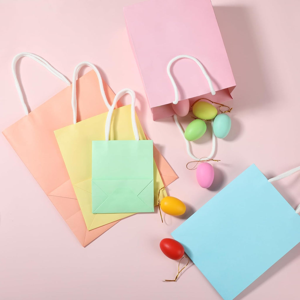 Paper Gift Bags with Handles, Assorted Sizes, 8 Pack