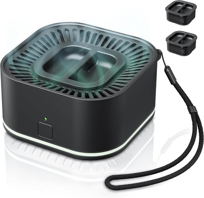 Rechargeable Mosquito Repellent Outdoor Patio, 2 Refills | Electronic Bug Repellent Outdoor Device | 20 ft Coverage