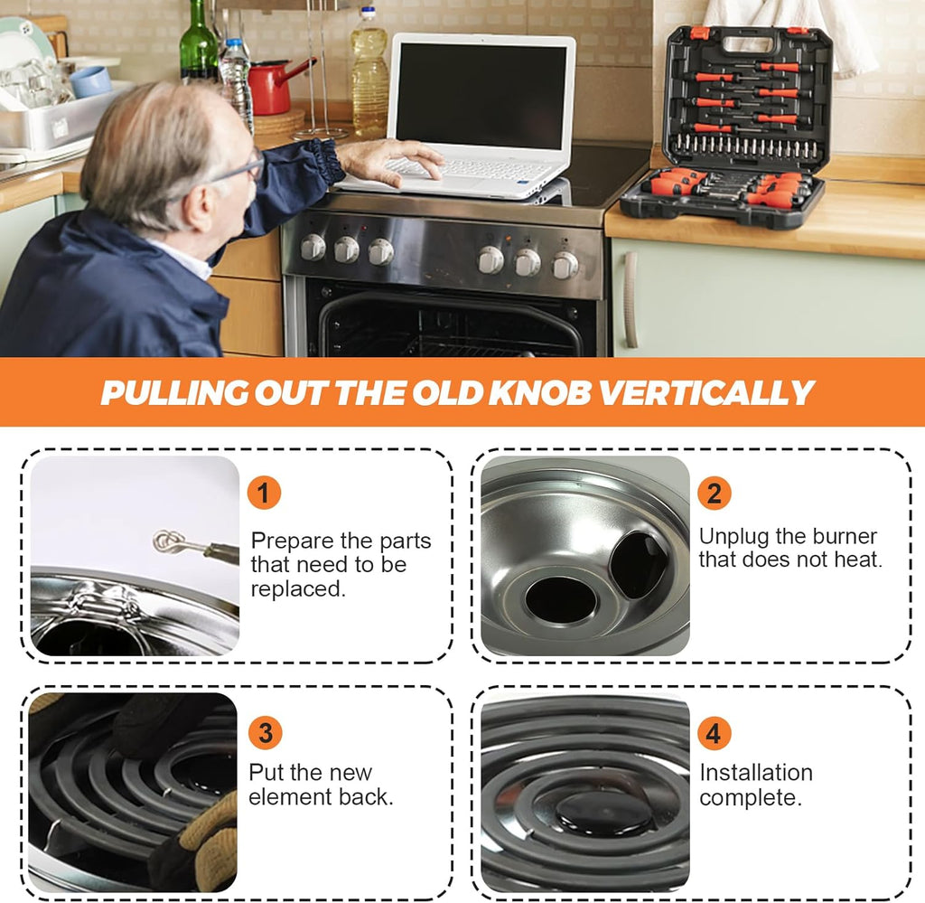 SP21YA 8" Surface Burner Element Fit for G-E Ken-more Electric Stove Range