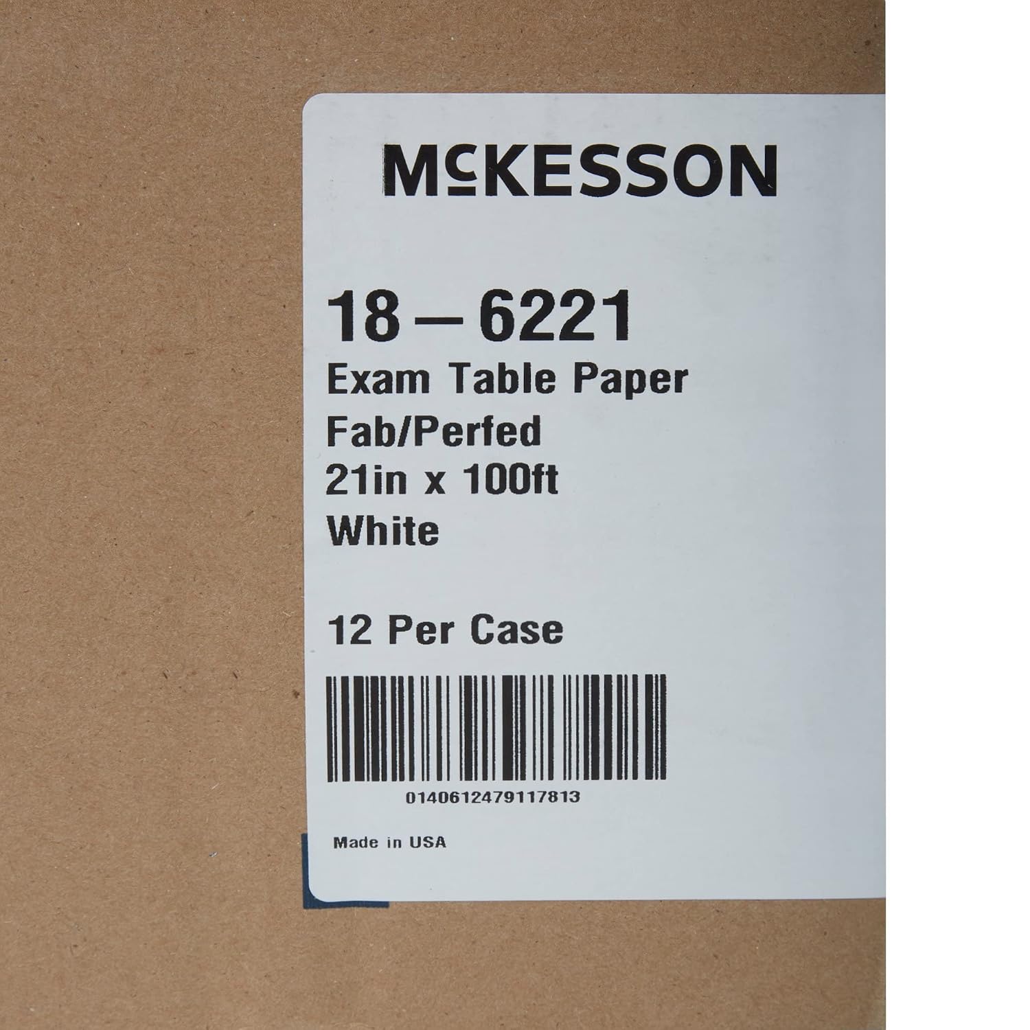 Medical Exam Table Paper, White, Waxing, 21 in x 100 ft, 12 Rolls | Tear-Resistant Bed Table Sheet Cover Ideal for