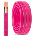 10/3 NM-B with Ground, Solid Indoor Electrical Wire, 25 FT, Pink