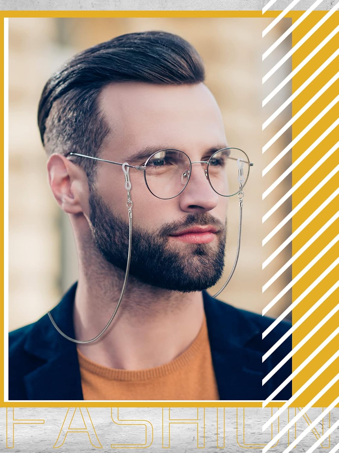7 Pcs Eyeglass Chains Eyeglasses Strap Glasses Holder Necklace Eyewear Chain Reading Lanyard for Glasses Women Men