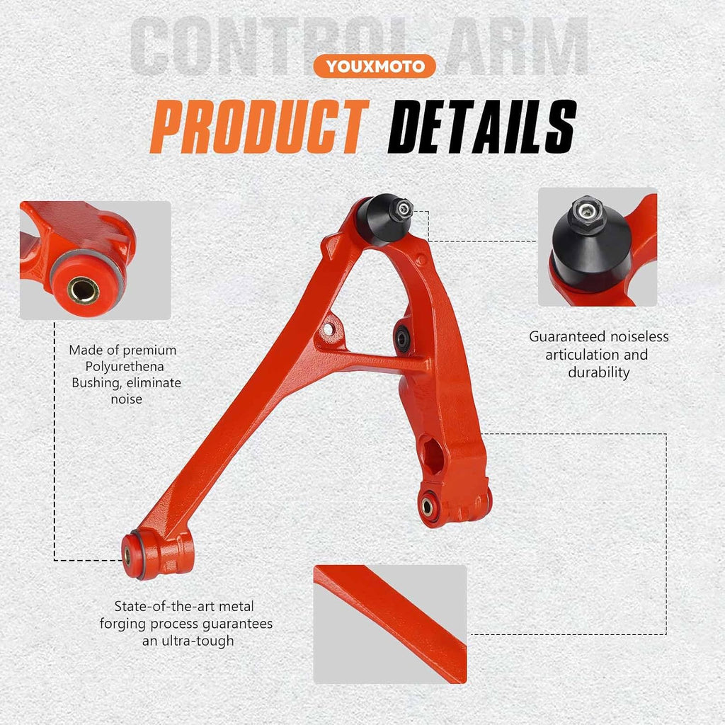 Front Lower Control Arm Kit 4WD for Chevy Silverado Suburban GMC Sierra 1500 1999-2006, Avalanche 1500 Cadillac Escalade 2002-2006, Yukon Suburban 1500 Tahoe 2000-2006