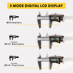 General Tools Digital Caliper 14712 - 12" Caliper Measuring Tool - Stainless Steel Ruler