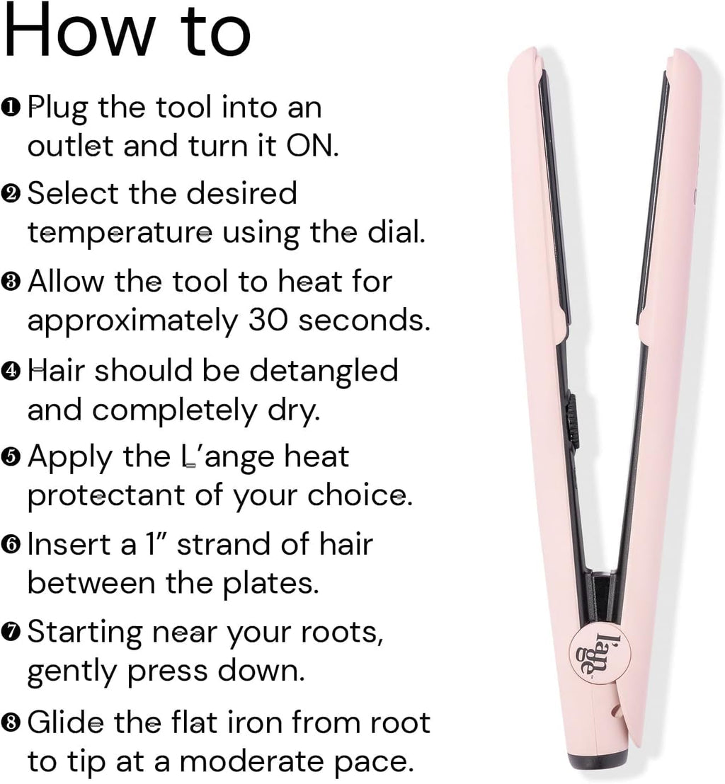Le Ceramique 1-Pass Flat Iron Hair Straightener | Fast Heating Ceramic Flat Iron | Best Hot Tools Professional Hair