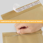 Natural Kraft Bubble Mailers 6x10 Inch 25 Pack Usable Size 6x9 Brown Padded Envelopes #0 Small Business Mailing