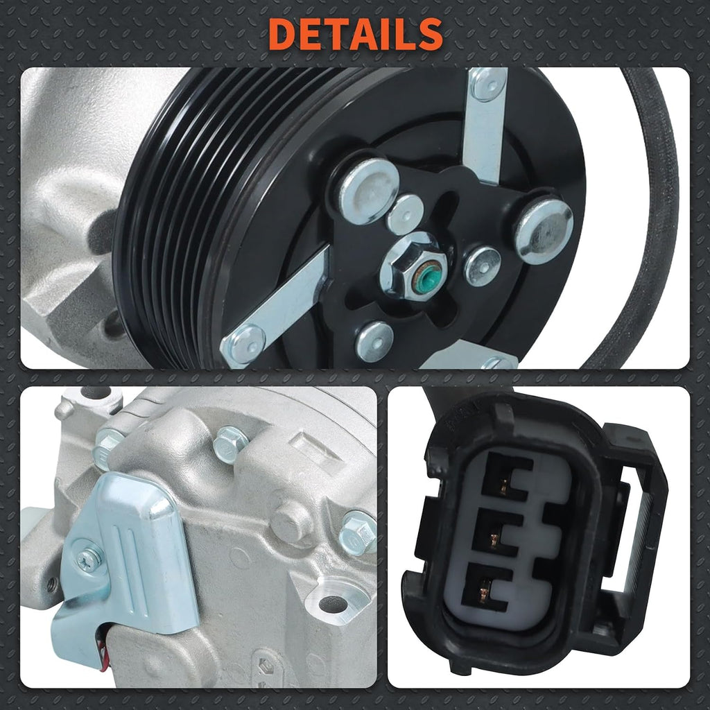 labwork AC Compressor Replacement for Honda Civic 2006 2007 2008 2009 2010 2011 1.8L 38810RNAA02 CO 4918AC