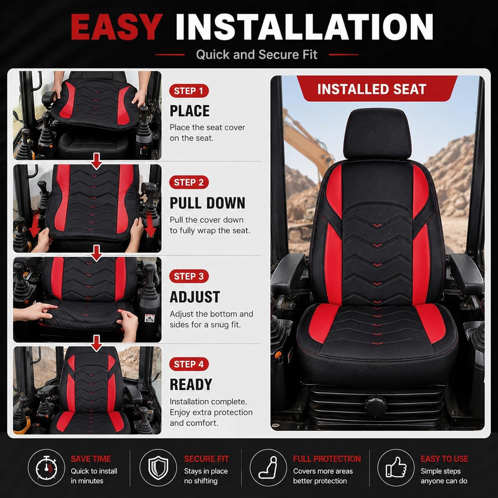PHONTIDAYU Excavator Seat Cover for Bobcat E26 2010‑2026