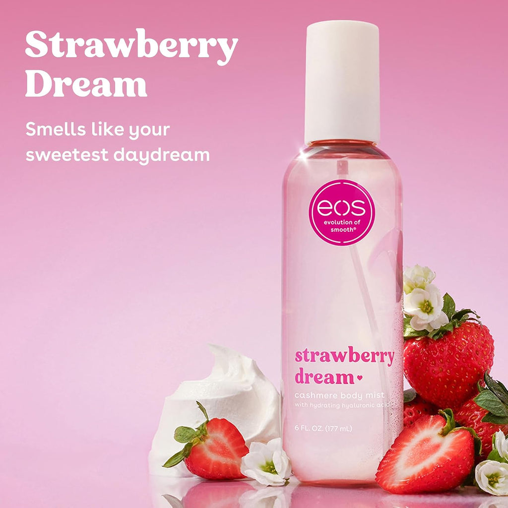 Cashmere Body Mist, Strawberry Dream, Body Spray for Women, Strawberry Perfume, Hair Mist, Moisturizing, Hyaluronic