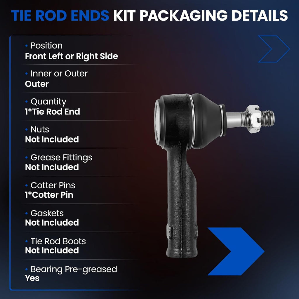 1PC Front Outer Tie Rod End Compatible with Ford F150 2004‑2008