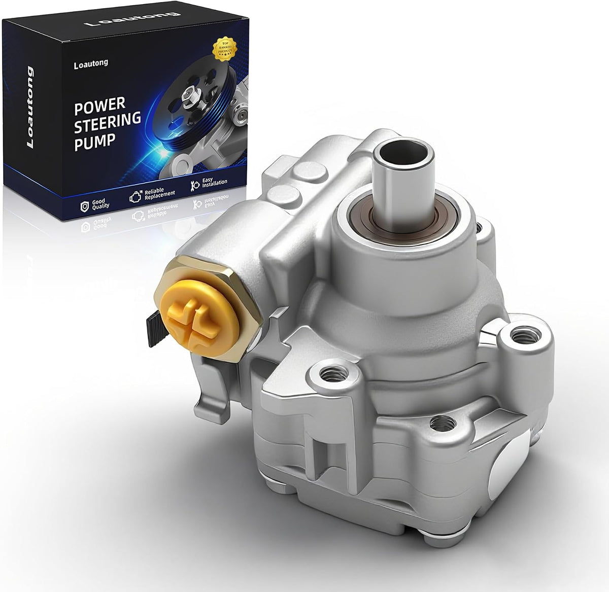 Power Steering Pump, for Hummer H3 2006-2009, 3.5L 3.7L Gas