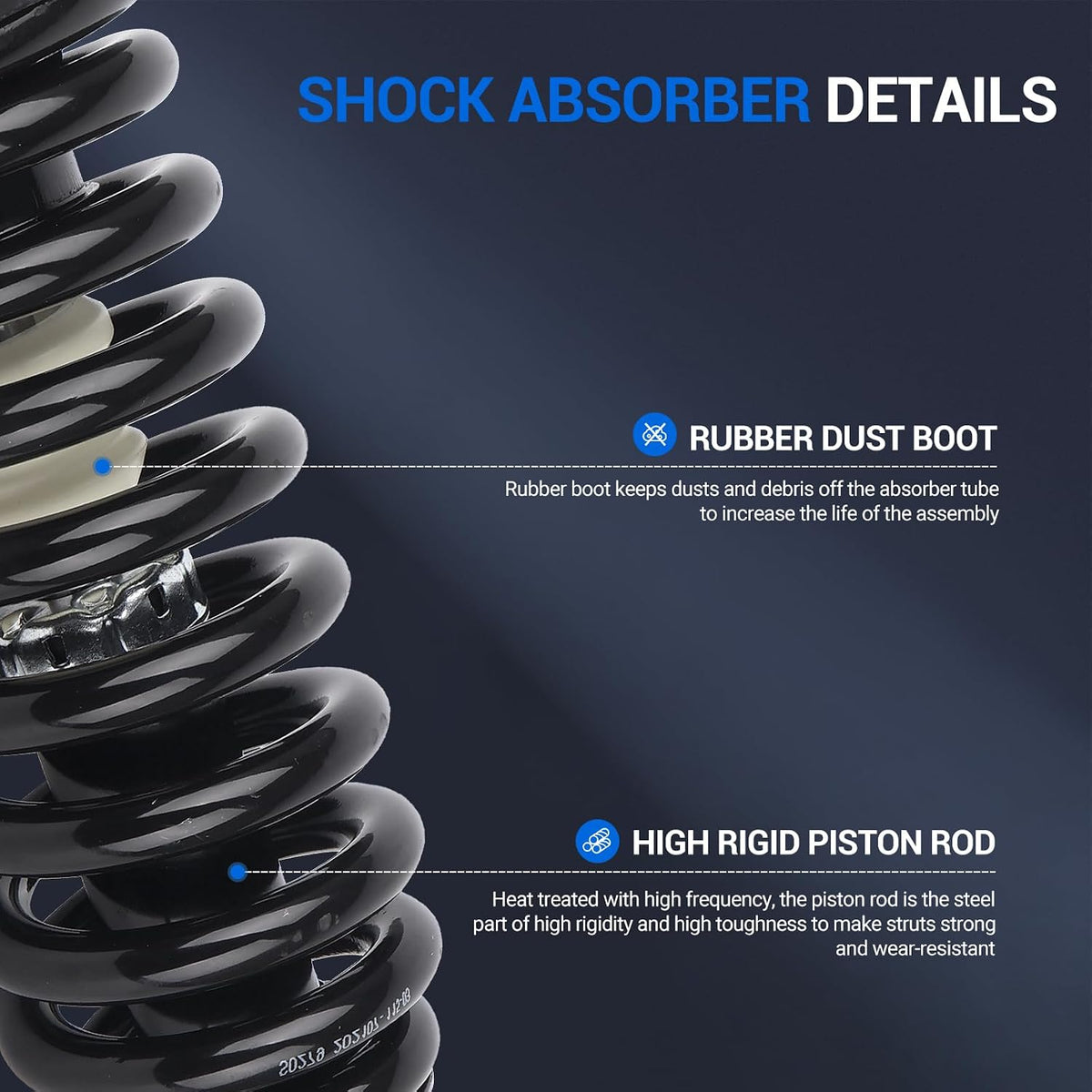 Autoround 171100 4WD Front Complete Strut w/Coil Spring Assembly