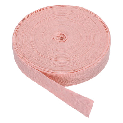 Cotton Twill Tape 1 Inch 25 Yards Cotton Ribbon Bias Binding Tape Herringbone Webbing Trim for Sewing Gift Wrapping