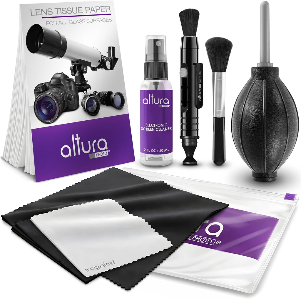 Camera Lens Cleaning Kit, Lens Cleaner for DSLR & Mirrorless | Keeps Gear Spotless & Scratch-Free, Includes Cleaner