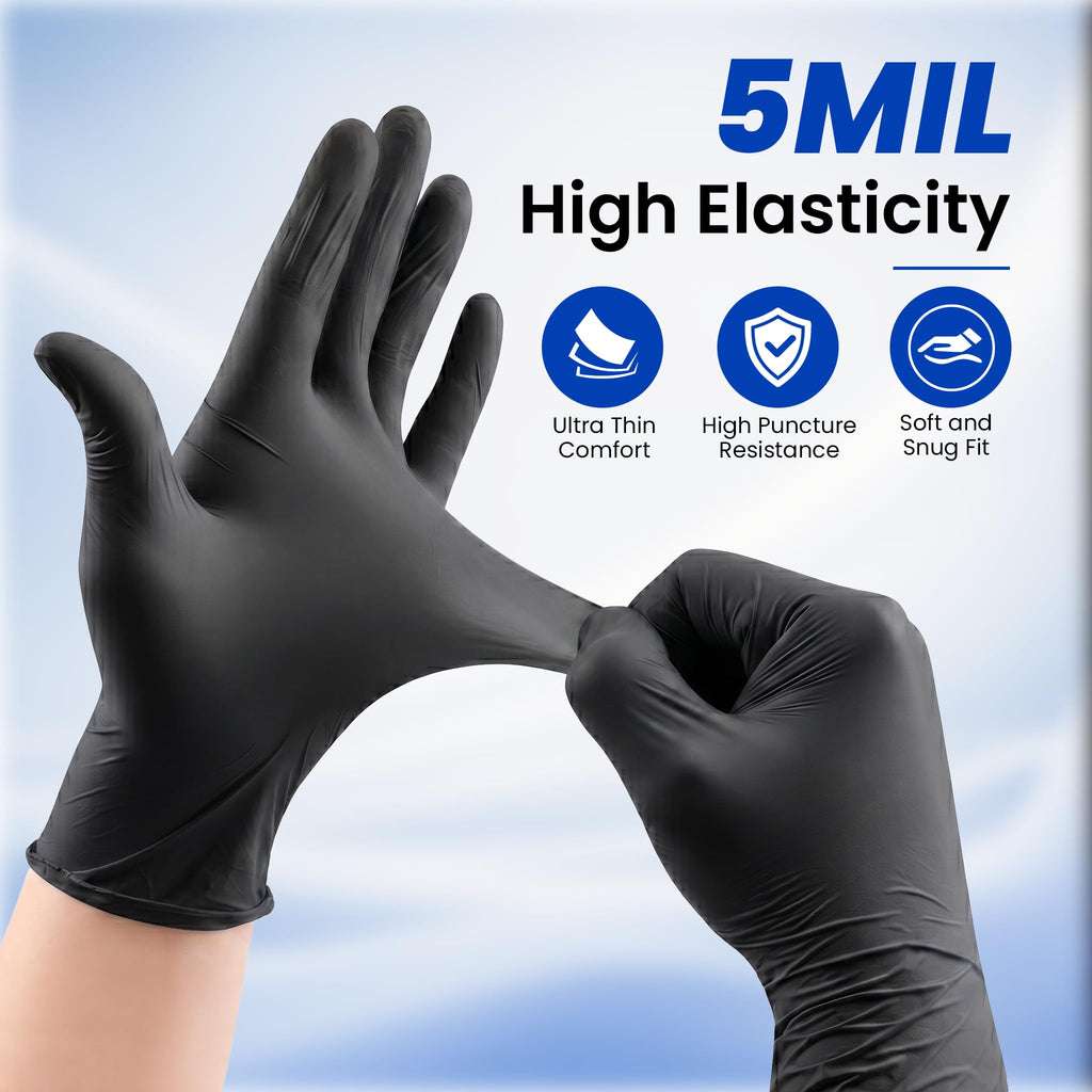 Nitrile Disposable Gloves 5 Mil, Large, 1000 Count