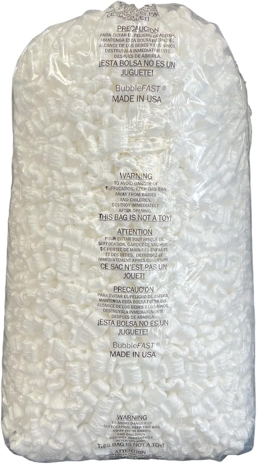 ! Brand 3.5 cu. ft. (22.5 Gallons) Anti-Static Packing Peanuts Popcorn (White)