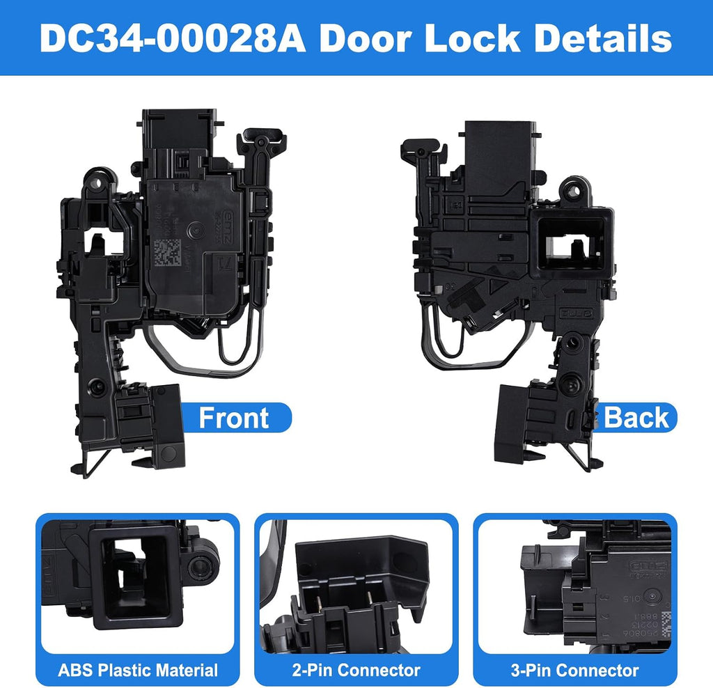 DC34-00028A Washer Switch Door Lock Replacement