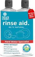 Dishwasher Rinse Aid Cleaner Non-Toxic Unscented 8oz (2 Pack)
